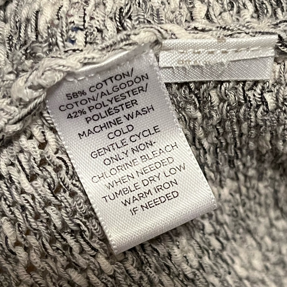 Loft Gray and White Open Cardigan - Picture 6 of 8